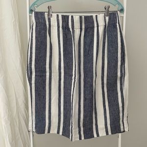 J. Crew Pull-on Linen Pencil Skirt